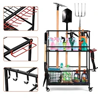 NEX™ Garden Tool Rolling Storage Organizer