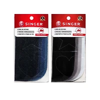 SINGER® Denim & Solid DIY Iron-On Fabric Patch Kit with 2 Bonus Stencils