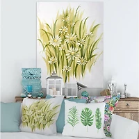 Designart - White Meadow Flowers