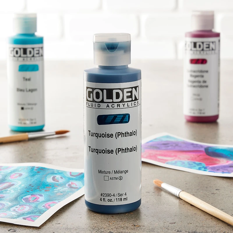 Golden® Fluid Acrylics, 4oz.