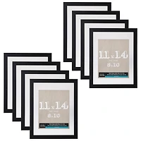 8 Pack: Black 11" x 14" Float Frame, Belmont by Studio Décor®