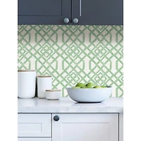 NuWallpaper Green Tanner Peel & Stick Wallpaper