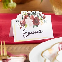 Kate Aspen® Burgundy Blush Tent Place Cards, 50ct.