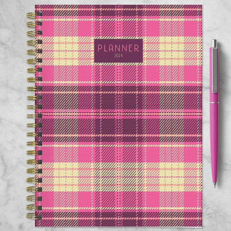 TF Publishing 2024 Preppy in Pink Medium Planner