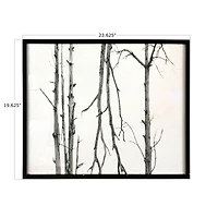 Hello Honey® Black Wood Framed Straight Branch Artwork Set