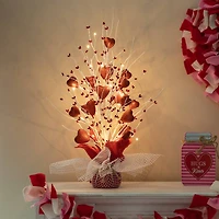Glitzhome® 21" Lighted Valentine's Heart Table Tree