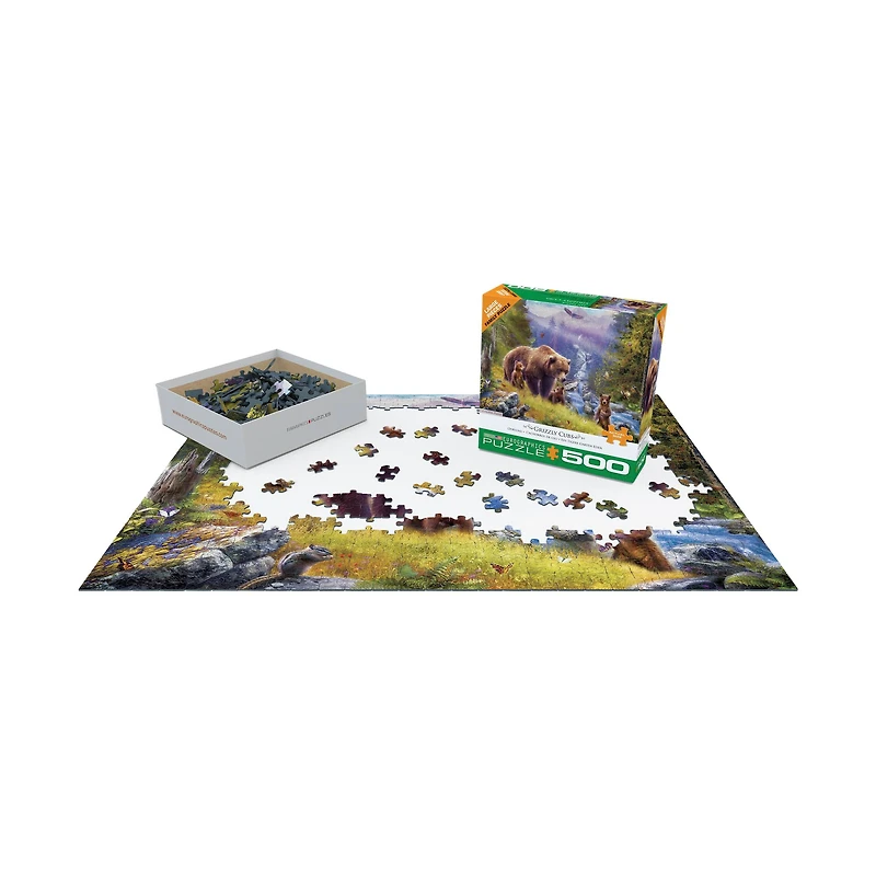 Jan Patrik - Grizzly Cubs Large Pieces Family Puzzle: 500 Pcs