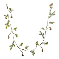5ft. Gold Bell & Red Berry Coiled Garland by Ashland®