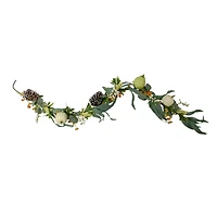 5ft. Green Gourds & Foliage Artificial Thanksgiving Garland