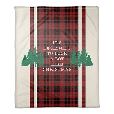 Look A Lot Like Xmas 50x60 Coral Fleece Blanket