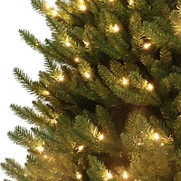 6.5ft. Pre-Lit Canadian Balsam Fir Artificial Christmas Tree, Warm White LED Lights