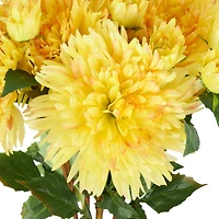 31.5" Yellow Dahlia Artificial Flower Stem, 8ct.