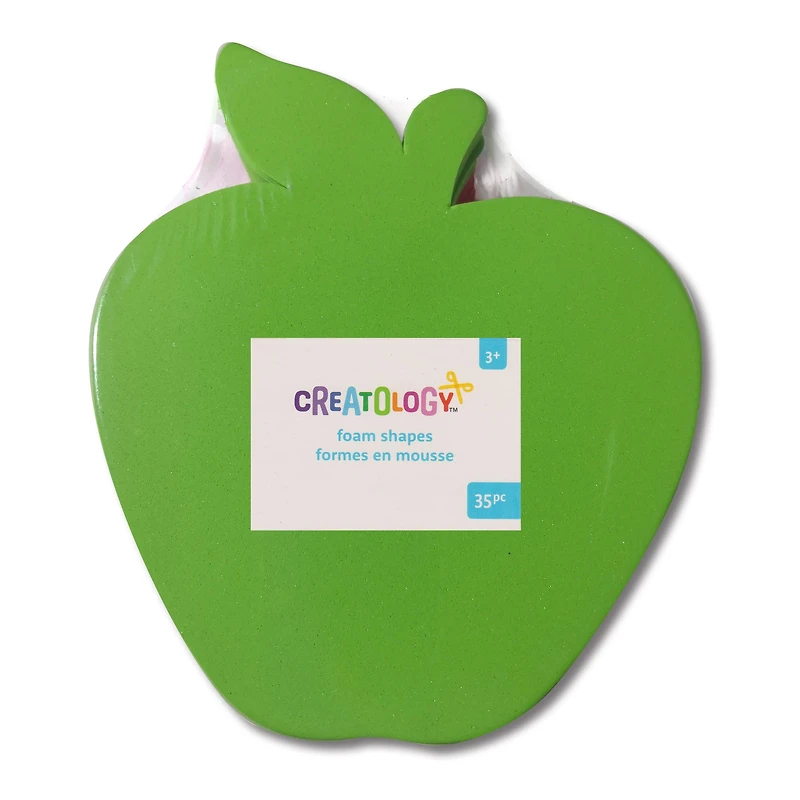 6.5" Red & Green Apple Foam Shapes, 35ct. by Creatology™