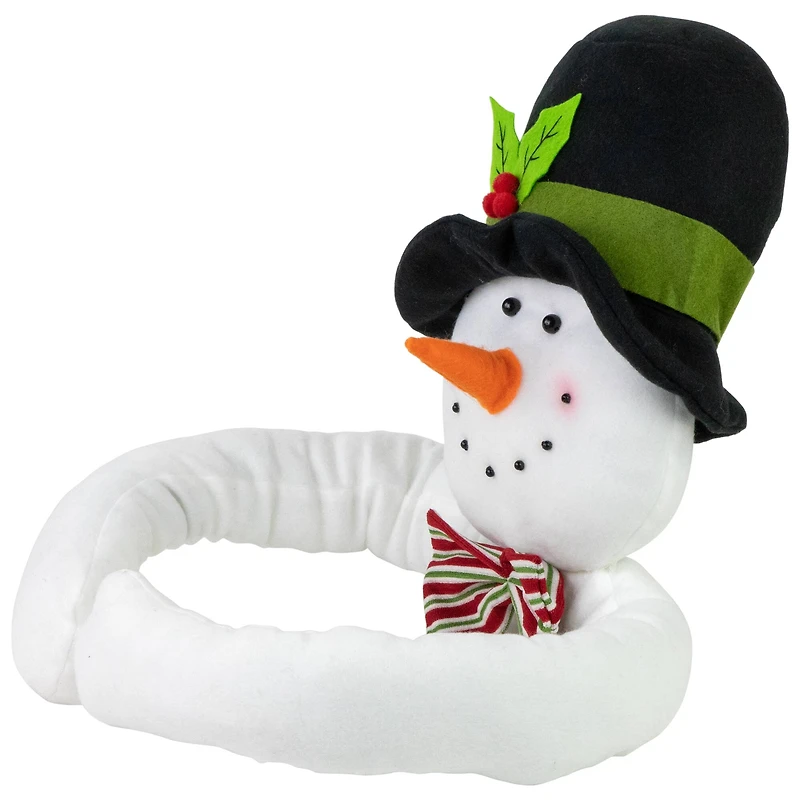 25" Unlit Plush Snowman Christmas Tree Topper