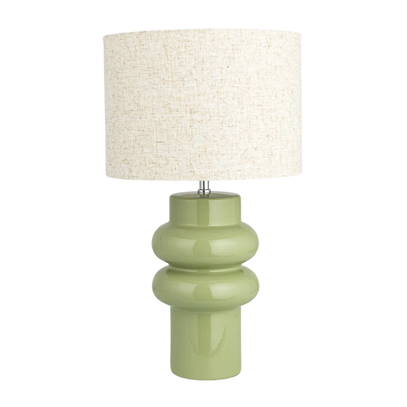 Hello Honey® 20.5" Stoneware Table Lamp with Linen Shade and Inline Switch