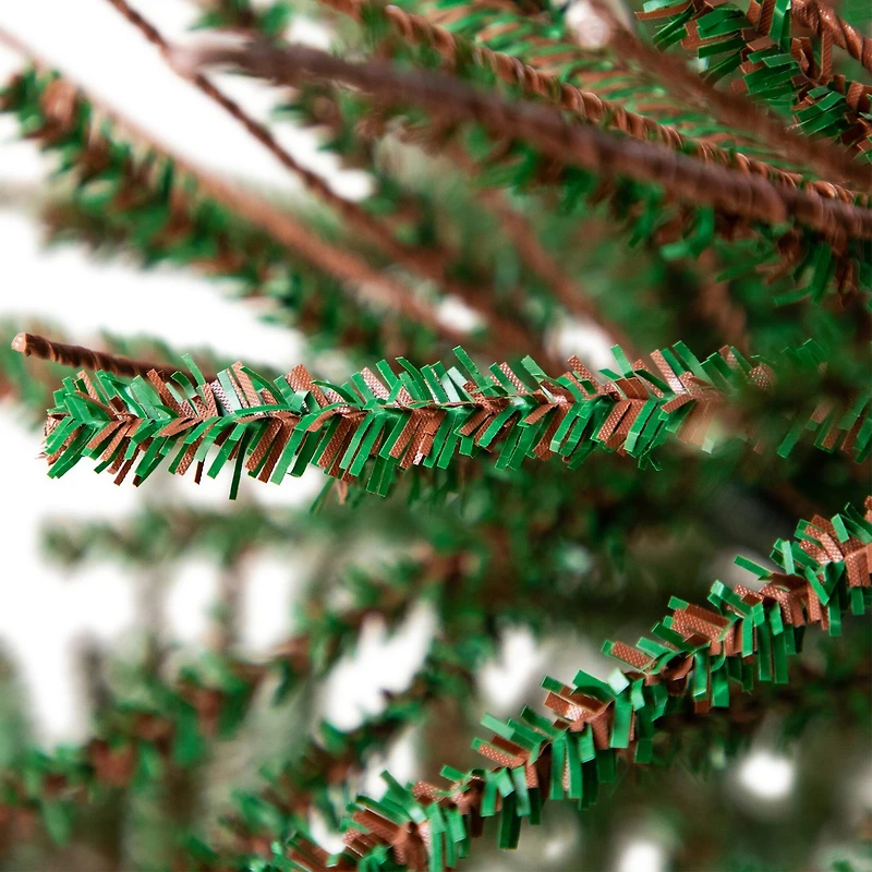 6ft. Unlit Two-Tone Warsaw Twig Artificial Christmas Tree with Stand