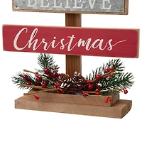 Glitzhome® 20" Wooden Christmas Tree Sign