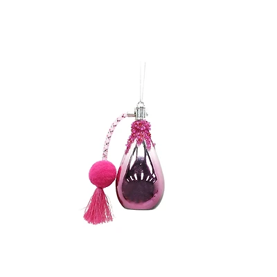 4.25" Pink Perfume Bottle Glass Ornament by Ashland®