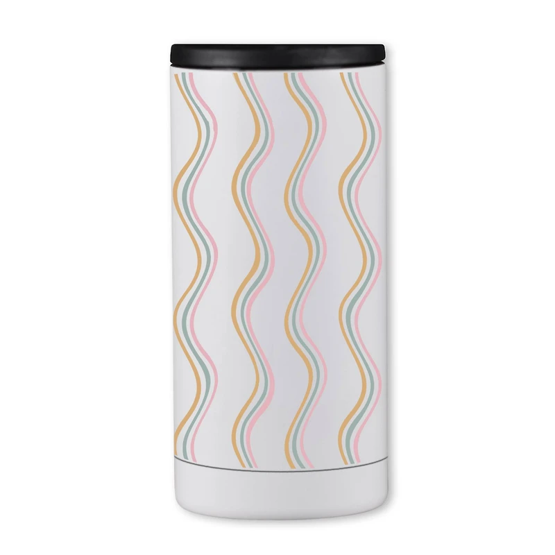 Modern Wavy Stripes 12oz. Koozie