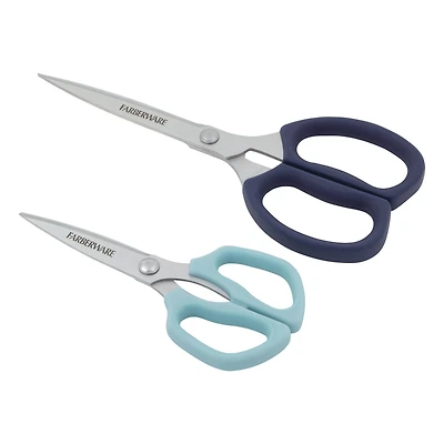 Farberware Ink Blue & Aqua 2-Piece Shears Set