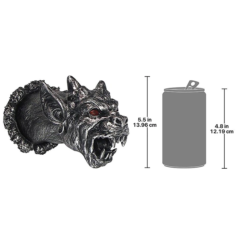 Design Toscano 9.5" Gothic Gargoyle Cathedral Devil Dog Illuminated Wall Sculpture