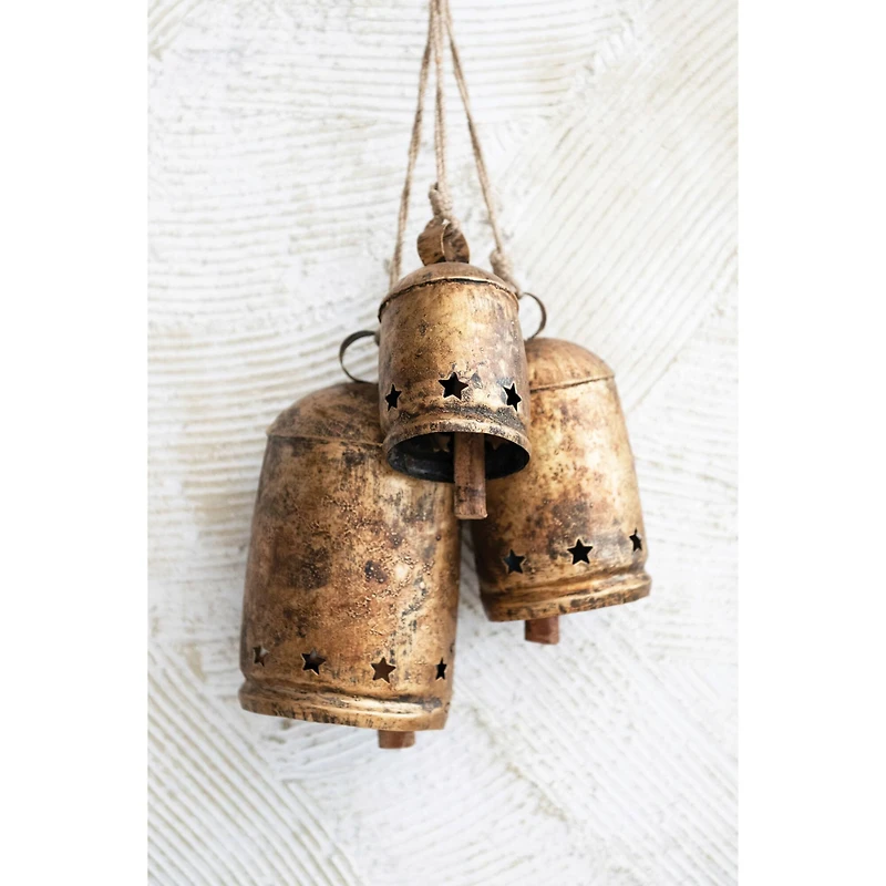 Hello Honey® 8.5" Distressed Bronze Bell