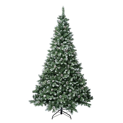 6ft. Unlit Feel Real® Virginia Pine Mixed Hinged Artificial Christmas Tree with Berries and Pinecones