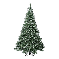 6ft. Unlit Feel Real® Virginia Pine Mixed Hinged Artificial Christmas Tree with Berries and Pinecones
