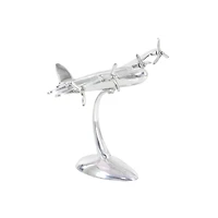 17" Silver Aluminum Plane Figure