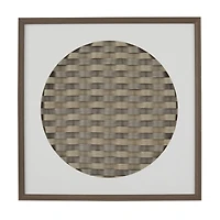 Dark Brown Wood Contemporary Shadow Box, 24" x 2" x 24"