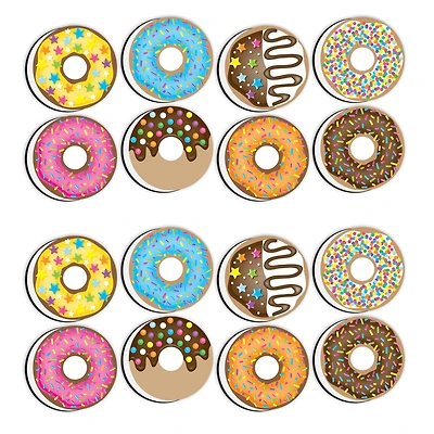 Ashley Productions DonutFetti® Non-Magnetic Mini Whiteboard Erasers, 2 Packs of 8