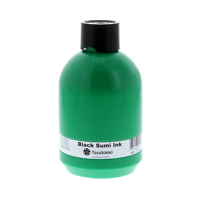 Yasutomo Liquid Sumi Ink, Black, 12 oz.