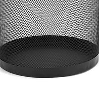 Mind Reader Garbage Round Metal Mesh Waste Basket Recycling Bin