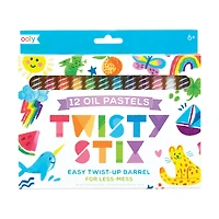 OOLY Twisty Stix Easy Twist Up Barrel Oil Pastels, 12ct.
