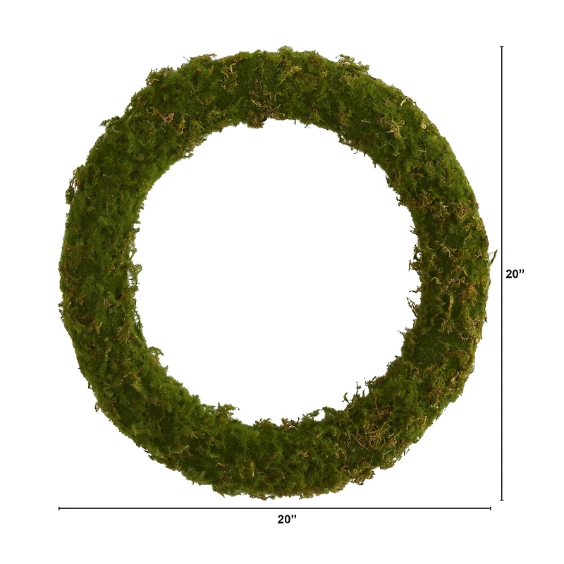 20" Green Moss Wreath