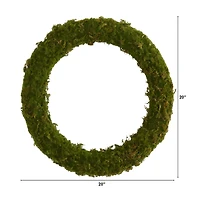 20" Green Moss Wreath