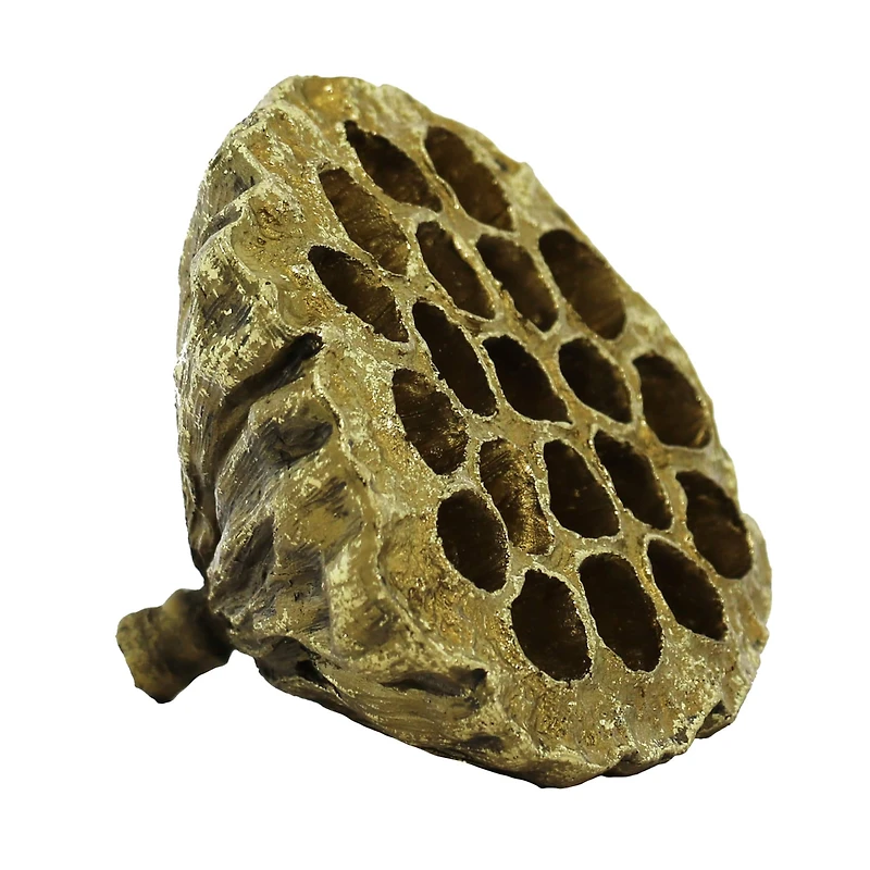 4" Gold Lotus Pod Tabletop Décor by Ashland®