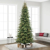 12ft. Pre-Lit Slim Balsam Artificial Fir Tree, Clear Lights