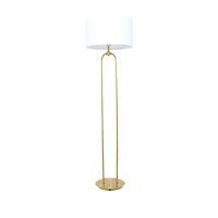 CosmoLiving by Cosmopolitan Gold Iron Modern Floor Lamp, 64" x 19" x 19"