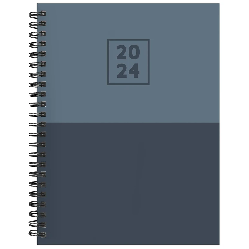 TF Publishing 2024 Blue Blocked Medium Weekly Monthly Planner