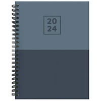 TF Publishing 2024 Blue Blocked Medium Weekly Monthly Planner