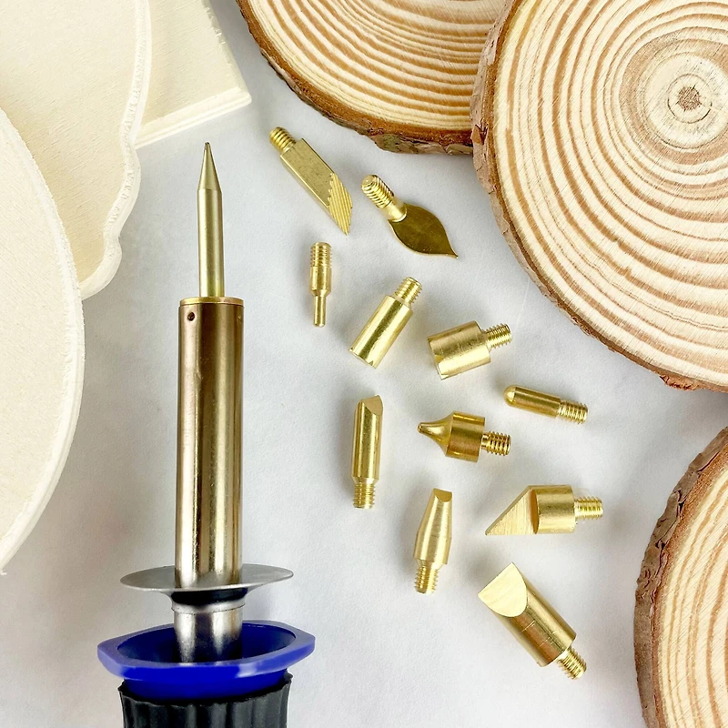 ArtSkills® 55 Piece Beginners Wood Burning Kit with Wood Rounds