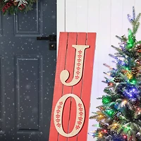 Glitzhome® 42" Christmas JOY Wood Porch Sign