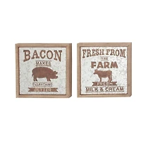 18" Farmhouse Wall Sign Set