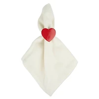 DII® Red Heart Napkin Rings, 6ct.