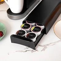 Mind Reader Black Compact Single Serve Coffee Pod Holder Coffee Station and Pod Capsule Storage Organizer