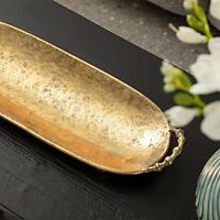 Glitzhome® Gold Oval Metal Decorative Trays Set