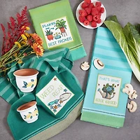 Assorted Weed It Embellished Dishtowel (Set of 3)