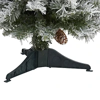 3ft. Unlit Flocked White River Mountain Pine & Pinecones Artificial Christmas Tree