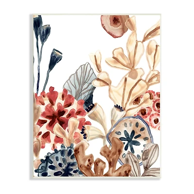 Stupell Industries Aquatic Plant Life Assortment Coral Kelp Sand Dollars Wall Plaque